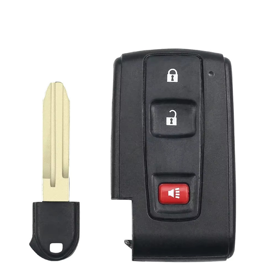 KEYYOU Ersatz Smart Schlüssel Hülle für Toyota Corolla Verso und Camry, 3 Tasten, Schwarz - Bild 4