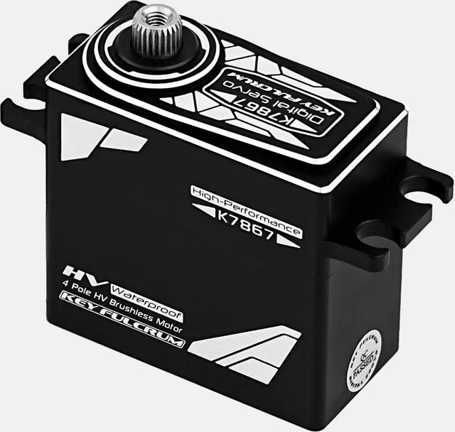 XINQIRC Schlüssel Fulcrum Bürstenloser Wasserdichter Hochdruck Servo, 55kg, für 1/10 1/8 RC Fern Gesteuerte Geländewagen - Bild 1