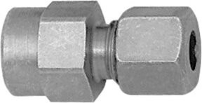 Riegler Mano-Anschlussverschraubung G 1/4 Zoll mit Rohr-Außendurchmesser 10 mm aus verzinktem Stahl in Silber - Bild 1