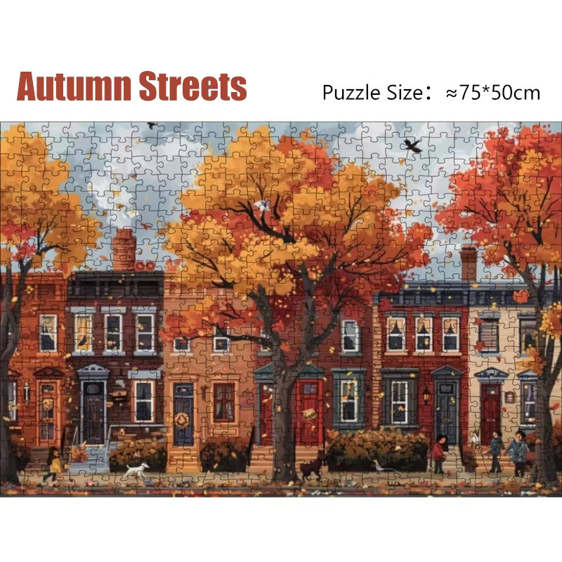 MaxRenard Herbststraßen Puzzle, 1000 Teile - Bild 2