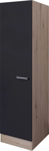 Flex-Well Küchen-Geschirrschrank Lara in Anthrazit und San Remo Eiche hell, B/T/H: 50 x 57 x 200 cm - Bild 1