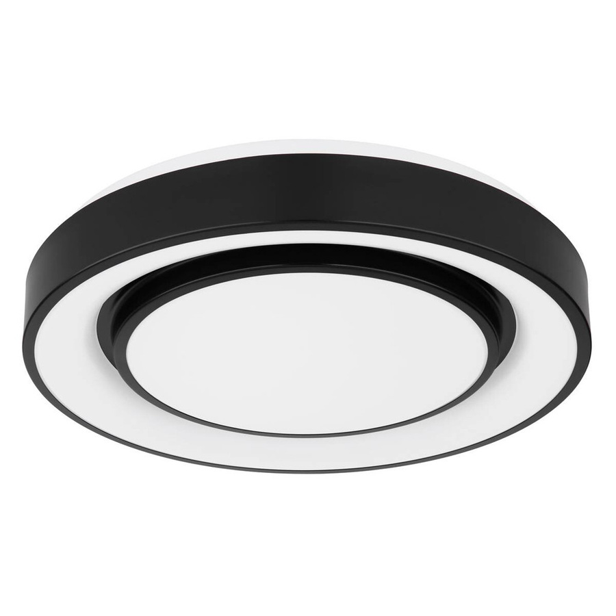 Globo LED Deckenleuchte Sully Schwarz Rund mit Fernbedienung und Dimmfunktion, Durchmesser: 38 cm, Höhe: 7,5 cm - Bild 1