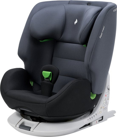 OSANN Kinderautositz Four Maxi i-Size in Schwarz und Grau mit Isofix und 360 Grad Drehsitz nach R129 Standard