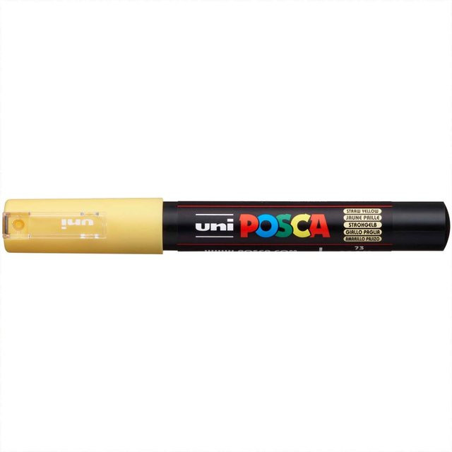 uni POSCA-Marker PC-1MC Permanent Marker in Strohgelb mit 0,7-1mm Spitze - Bild 1