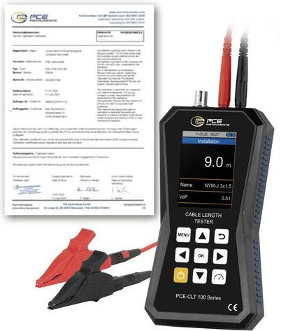 PCE Instruments Kabelmessgerät PCE-CLT 100-ICA in Schwarz, kalibriert nach ISO - Bild 1