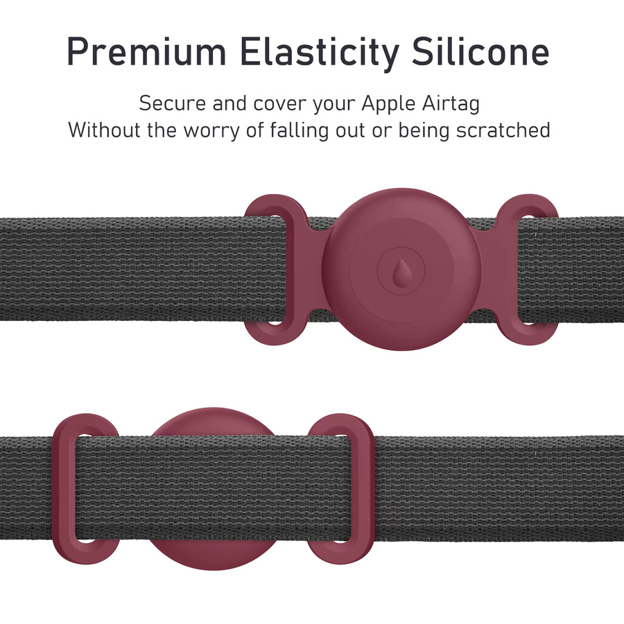 Bunte Silikonhülle für Apple AirTag als Tracker-Halter für Hunde- und Katzenhalsbänder - Bild 2