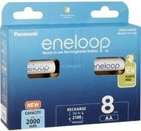 Panasonic eneloop Akku Set Mignon AA 1,2V 2000 mAh in Blau, 8 Stück - Bild 1