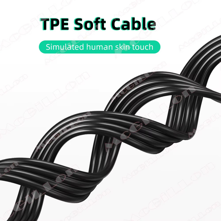 MCGILLON Typ-C auf OTG USB-Kabel mit 90-Grad-Stecker, USB-C auf USB 2.0, Schwarz - Bild 2
