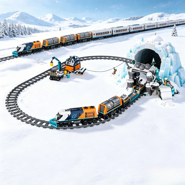 Potdemiel Schneezug-Fahrzeugmodell, Fahrzeuge, Bunt / Mehrfarbig - Bild 1