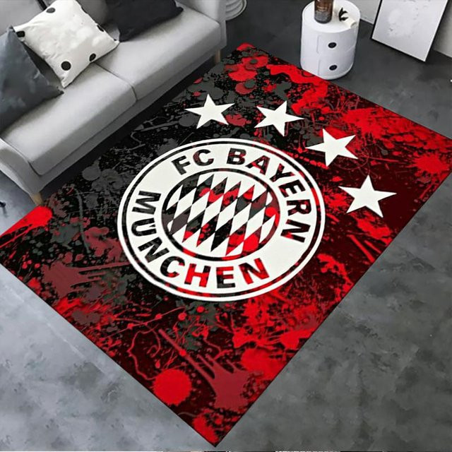 On My Love Home FC Bayern München Teppich, rot, B/T: 70 x 100 cm - Bild 1