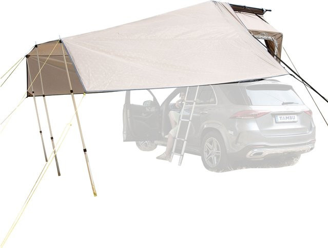 TAMBU Sonnensegel für Yano Autodachzelt aus Polyester in Beige/Sand - Bild 1