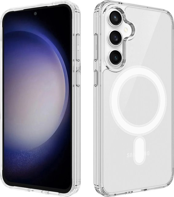 Transparente magnetische Schutzhülle für Samsung Galaxy S26 FE, S26 Ultra, S25 Edge, S24 FE und S23 mit MagSafe-Kompatibilität und Airbag-Schutz - Bild 1