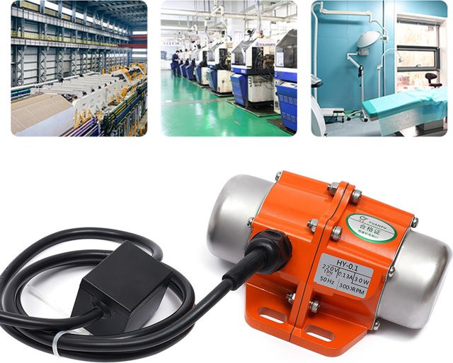 Bymaocar Asynchroner Vibrationsmotor 220V in Orange für Bau, Elektrik und mechanische Geräte - Bild 1