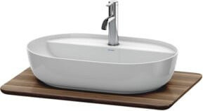 Duravit Waschtisch-Konsole Luv in Nussbaum mit 1 Armatur, B/T/H: 68,8 x 47,5 x 2,5 cm - Bild 1