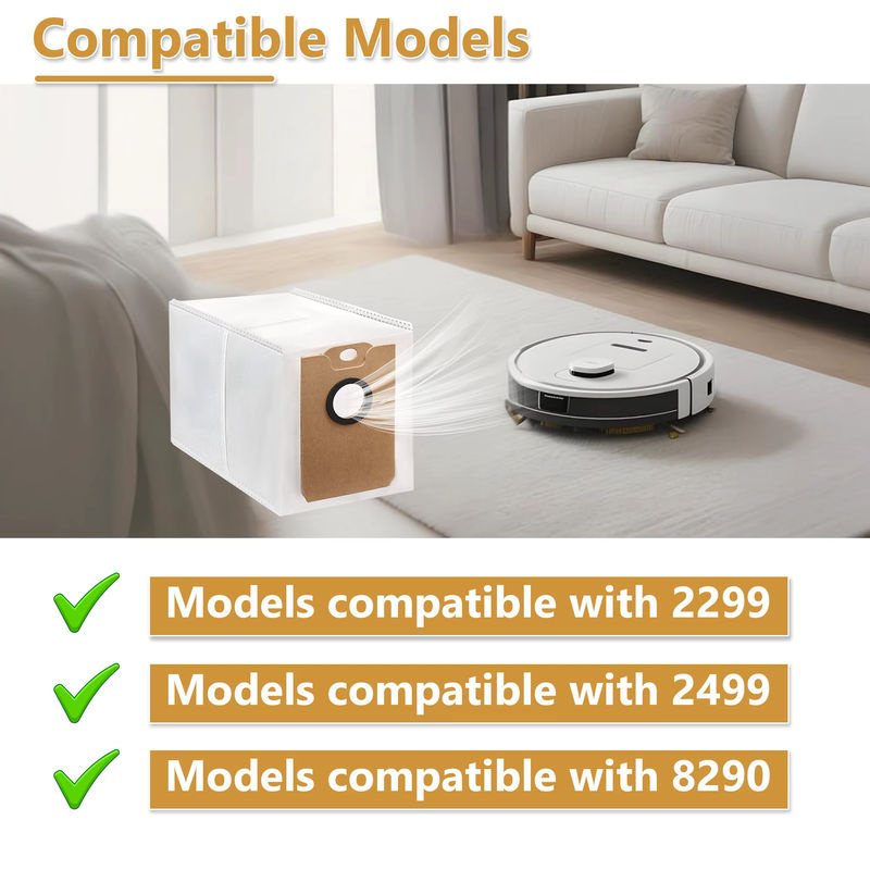 Heloxyo Staubbeutel für Cecotec Conga 2299 2499 Ultra in Weiß - Bild 2