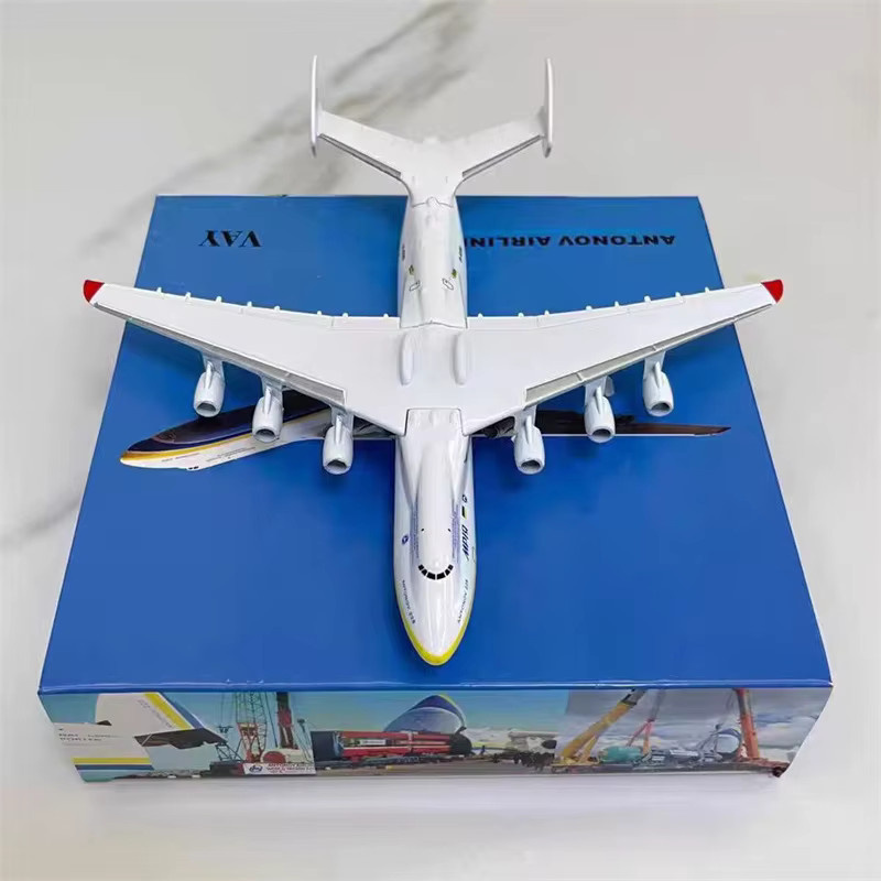 ART CROWN MODEL Antonov An-225 Mriya Flugzeugmodell Replikat, 1:400, Metall, Weiß - Bild 2
