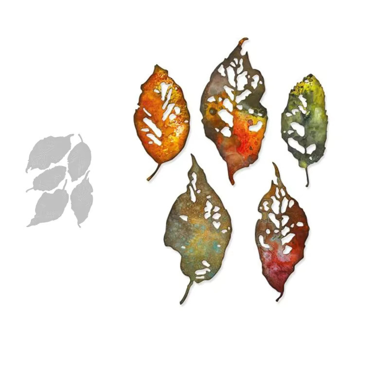 Metall Halloween Blattfragment Stanzformen für Scrapbooking und Kunsthandwerk in Multicolour - Bild 1