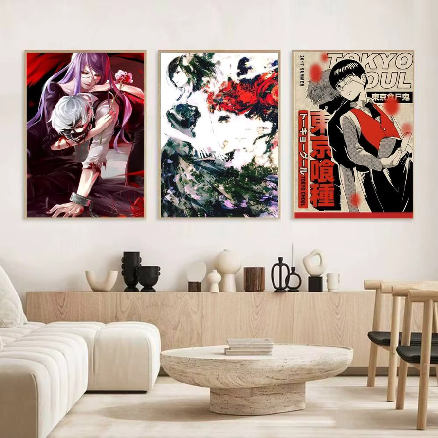 Tokyo Ghoul Manga-Poster von Bilibili, selbstklebender Papierdruck, mehrfarbig, rechteckig - Bild 3