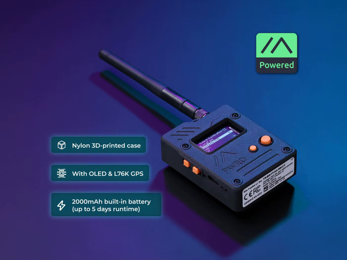 Seeed Studio Wio Tracker L1 Pro Meshtastic Node MeshCore LoRa Mesh-Kommunikation mit 1,3-Zoll OLED-Display, GPS und nRF52840 in Schwarz - Bild 2