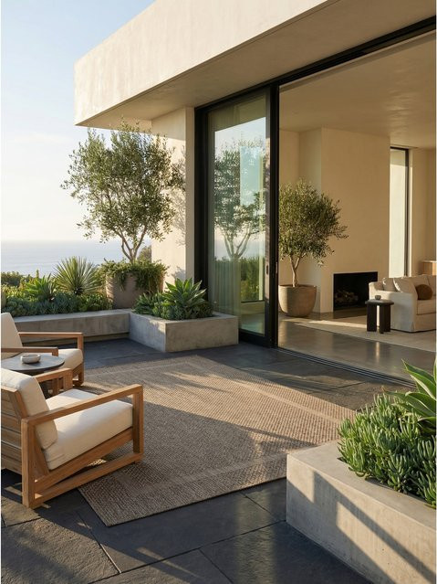 Outdoorteppich ALSTER von Kadima Design, einfarbig, Braun, B: 80 cm, L: 150 cm - Bild 1