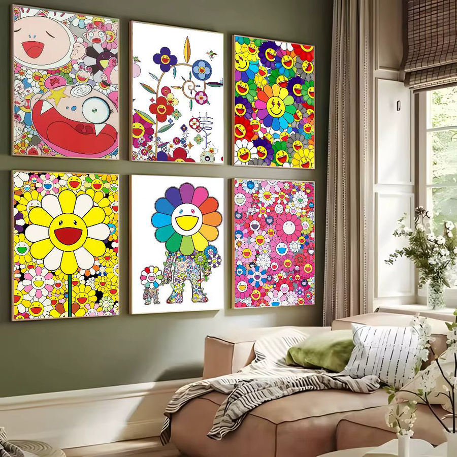 Takashi Murakami Japan Kunst Poster als ästhetischer Leinwanddruck in Multicolor für deine Wanddekoration - Bild 3