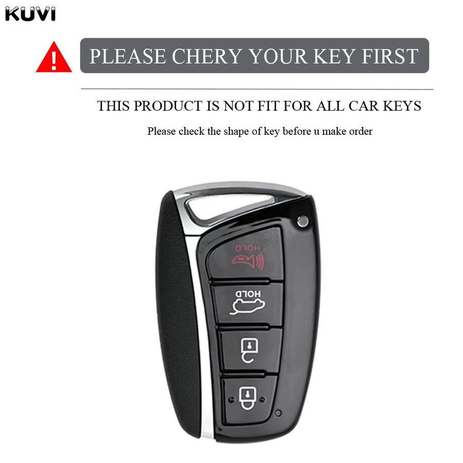 Kuvi TPU Auto Remote Key Case Cover Shell für Hyundai Grande Turismo, Hg Limousine, Genesis G80, Santa Fe 3dm, Grand Santa Fe 2018, ix45 und Equus Azera - Bild 2