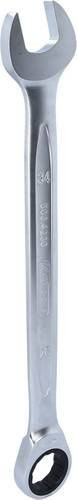 KS Tools GEARplus Ratschenringmaulschlüssel aus Chrom-Vanadium in Silber, Schlüsselweite 34 mm - Bild 1
