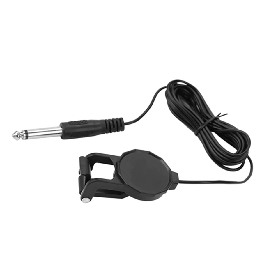 Piezo-Clip-On Pickup für Akustikgitarren und Violinen mit 6,35mm Klinkenanschluss in Schwarz - Bild 2