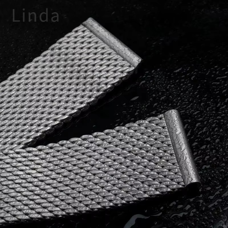 Uhrenarmband Edelstahl, Silber, Unisex, 20 mm - Bild 5