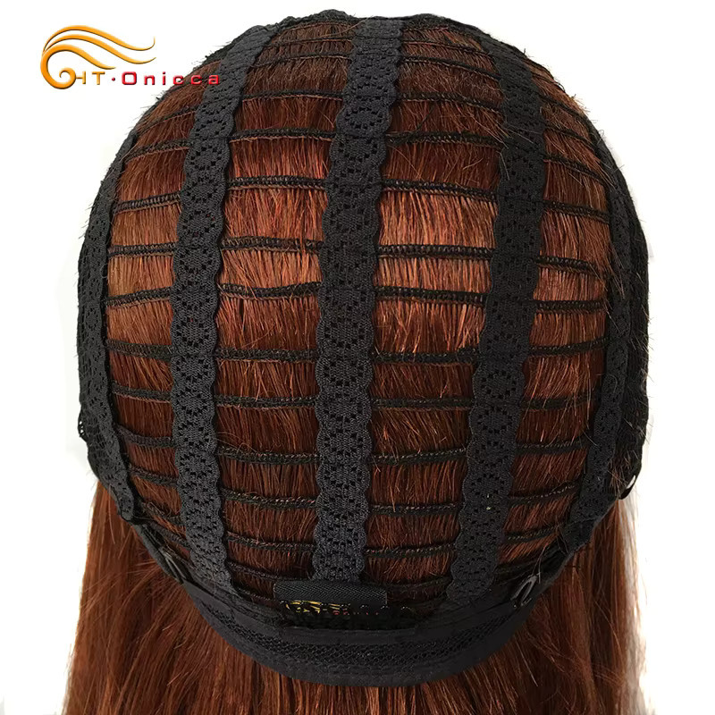 htonicca Echthaar-Perücke mit Pony, 180 % Dichte, Bob, Damen - Bild 4
