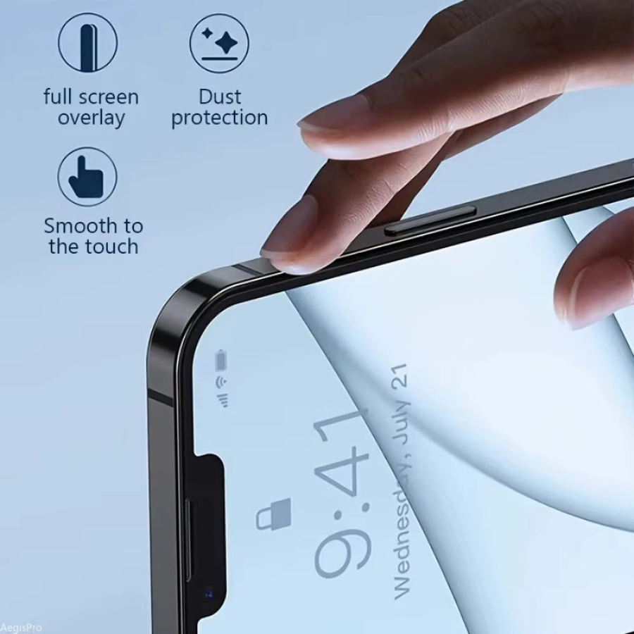 4-in-1 HD Hartglas Schutzset für iPhone mit Kameraobjektivschutz, 9H Härte, transparent - Bild 3