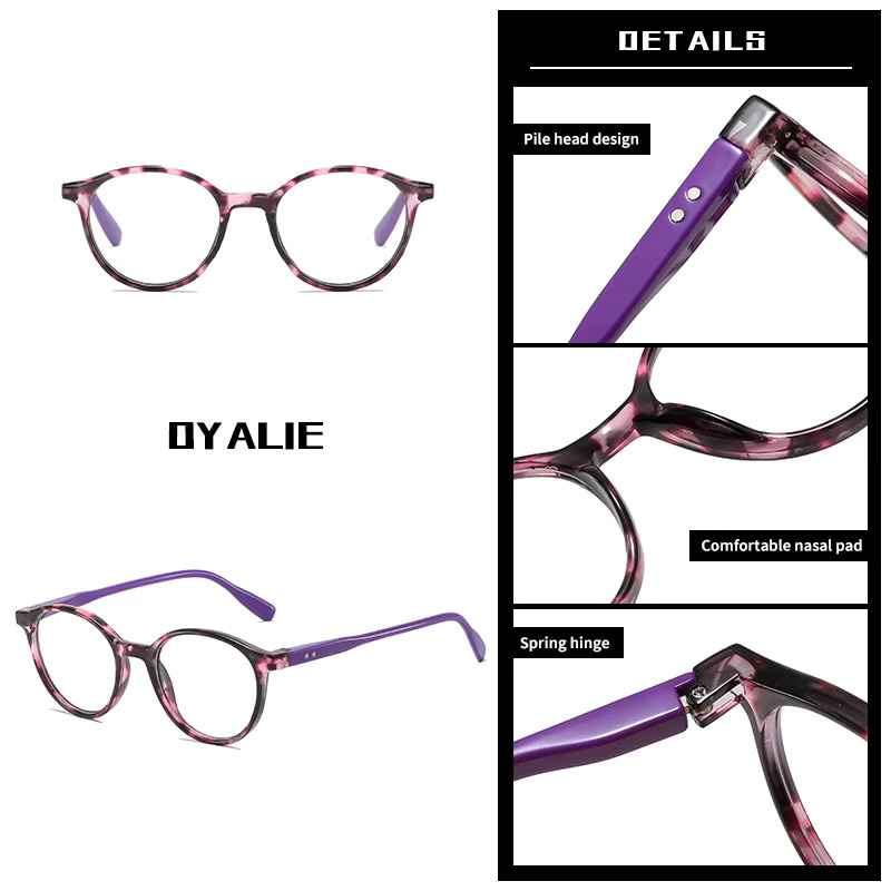 Oyalie Lesebrille, Rund, Vollrand, Kunststoff, Transparent - Bild 2
