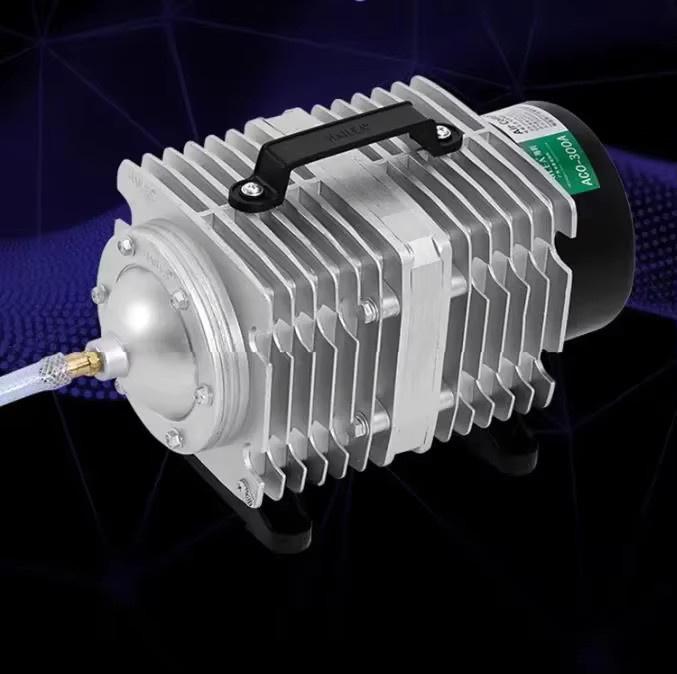 HAILEA ACO Aquarium Elektromagnetische Luftpumpe Belüftungspumpe in Silber - Bild 3