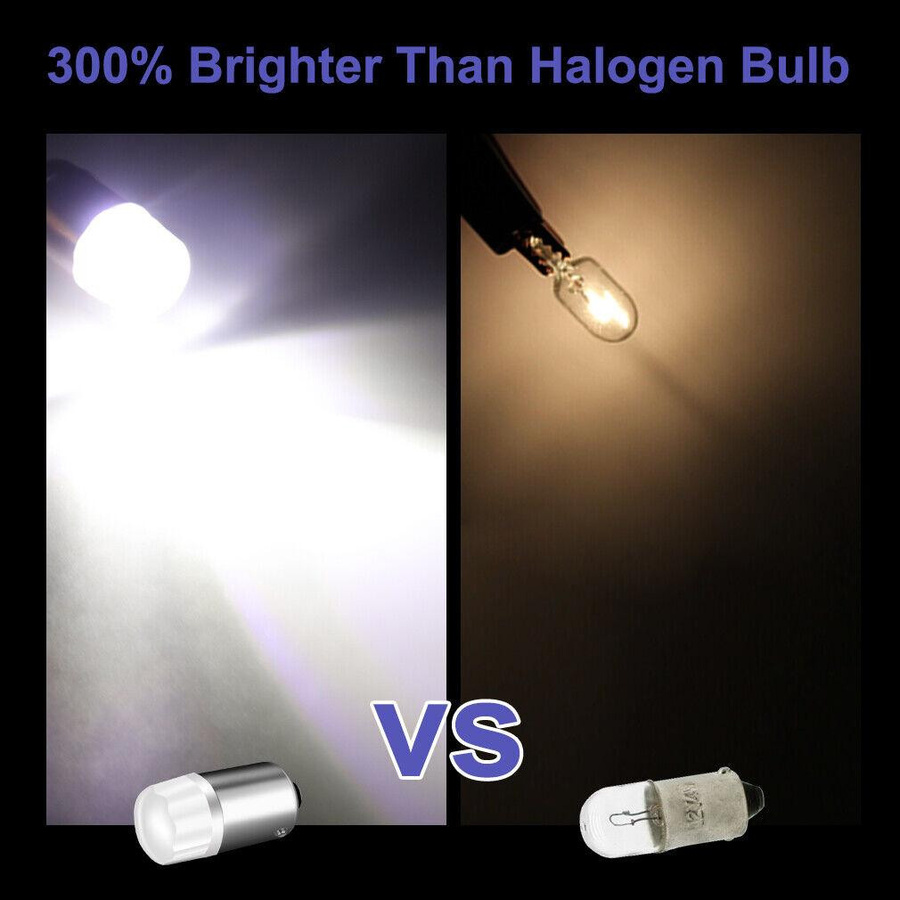 10 Stück XST Car LED-Glühbirnen BA9S T4W für Auto, Blau, 12V SMD LED-Anzeigelampe für Kennzeichenlampe, Innenleuchte und Side Wedge - Bild 3