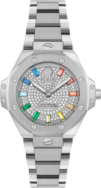 Philipp Plein Armbanduhr, Quarz, Edelstahl, Weiß, 33 mm, Damen - Bild 1