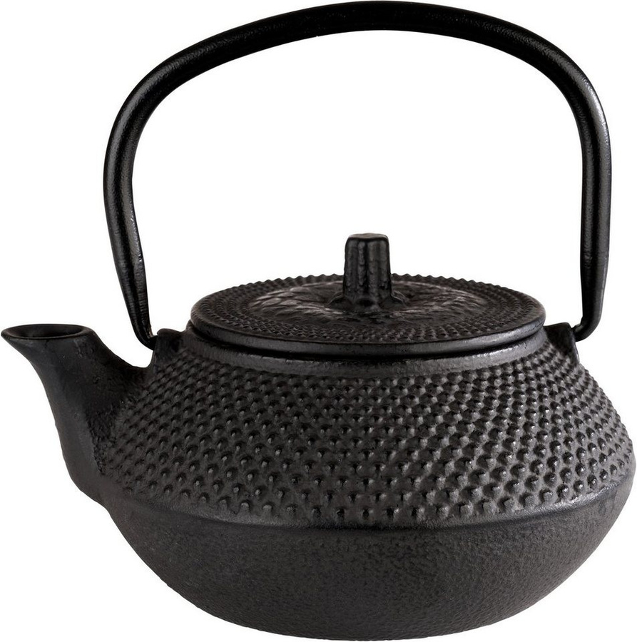APS Teekanne Asia aus Gusseisen, schwarz, 0,3 l, B/T/H: 12,5 x 11 x 12,5 cm - Bild 1