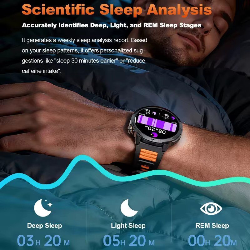 BOALZETD Smartwatch, Schwarz, GPS, Herren - Bild 3