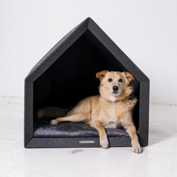 Rexproduct Pethome 2.0 Hundehöhle in Hellgrau und Dunkelblau, Größe S - Bild 2