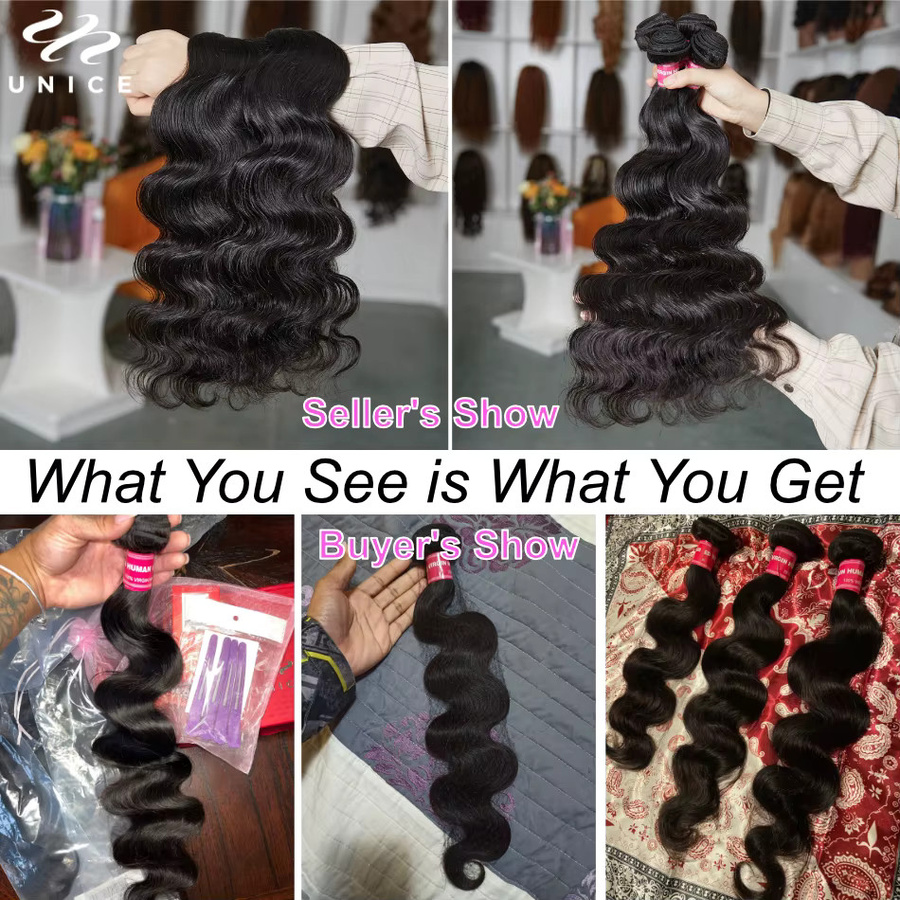 UNice Haar Bundles, Natürliche Farbe, 100% Echtes Haar - Bild 3