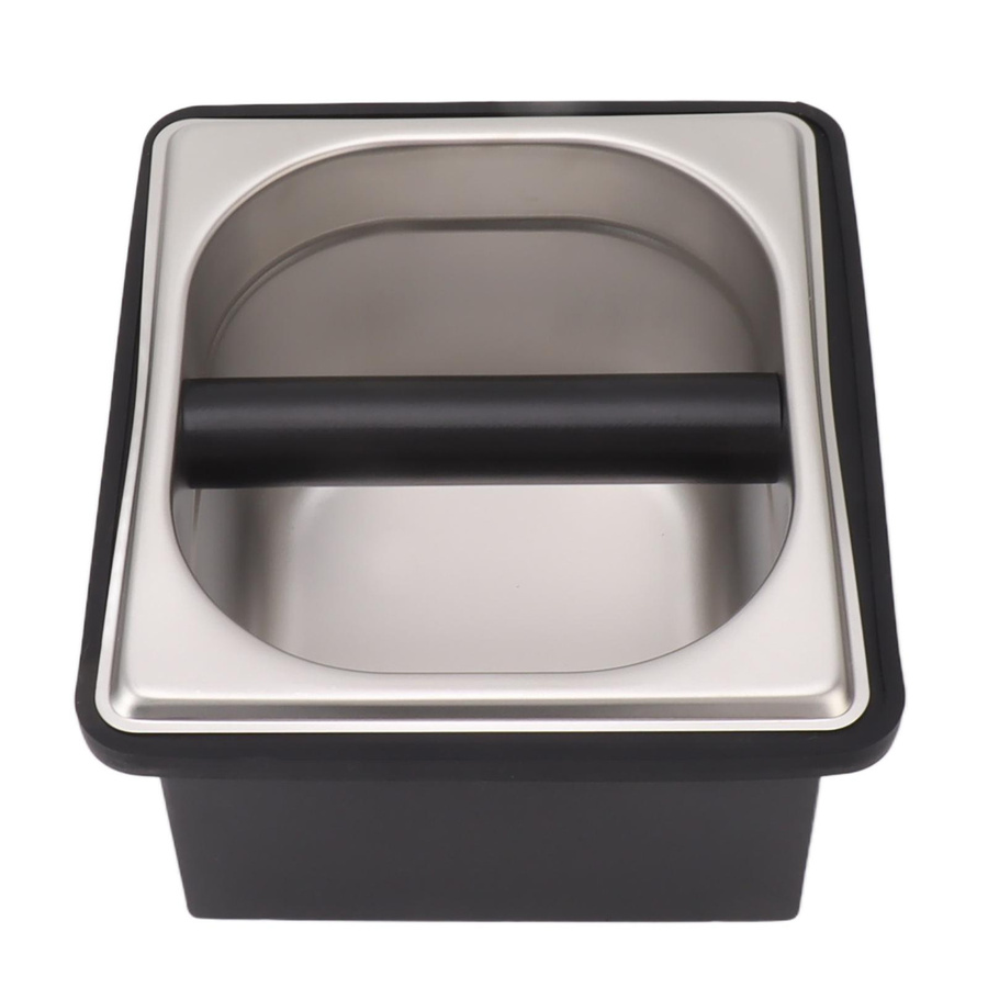 TOMTOP JMS Kaffee-Knockbox aus Edelstahl mit abnehmbarem Bodenbehälter in Silber - Bild 4