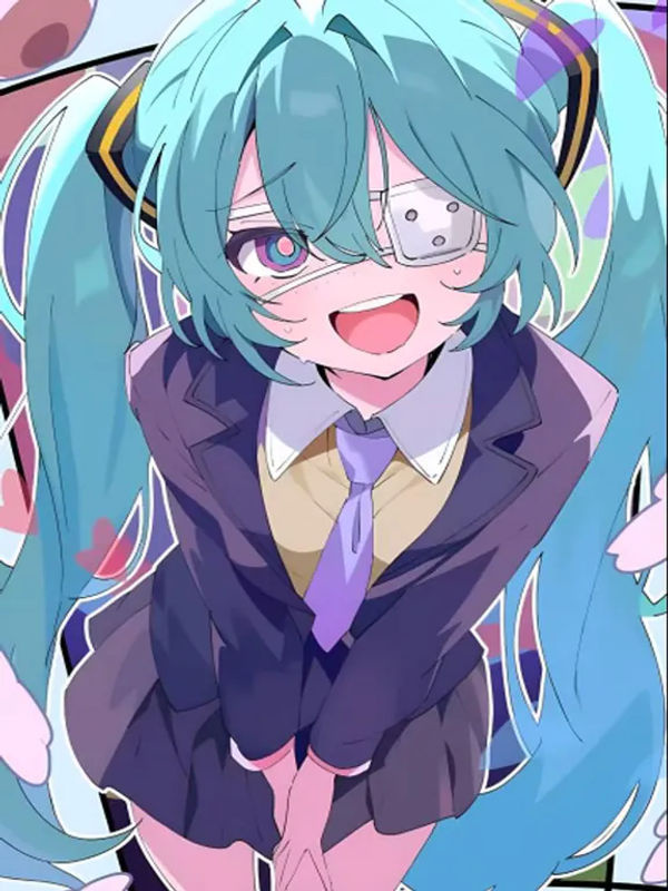 Kayou Charakter-Poster Super Idol H-Hatsune Miku, wasserfester Wandkunst-Aufkleber in Vintage-Optik, mehrfarbig, rechteckig - Bild 6