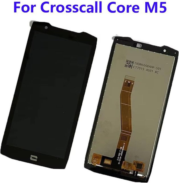 Crosscall Core M5 LCD-Bildschirm und Digitizer Vollbaugruppe in Grau - Bild 1