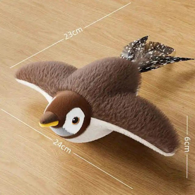 Var Vogue Katzenspielzeug, interaktiver elektrischer flatternder Spatz, black - Bild 1