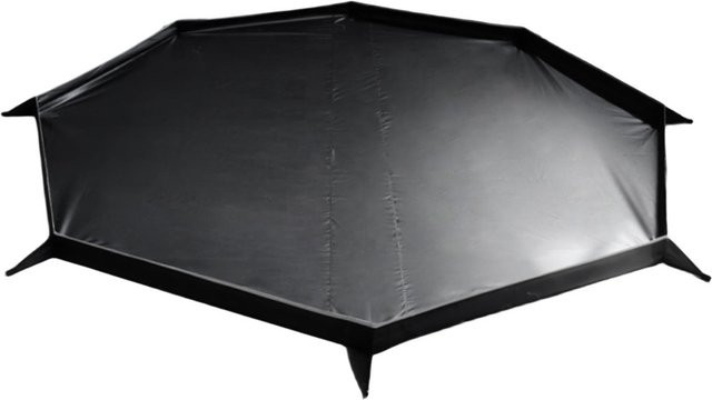 Artleeh Zelt-Bodenmatte für Pyramidenzelte aus Polyester, wasserdichte Picknick- und Strandmatte, Schwarz - Bild 1
