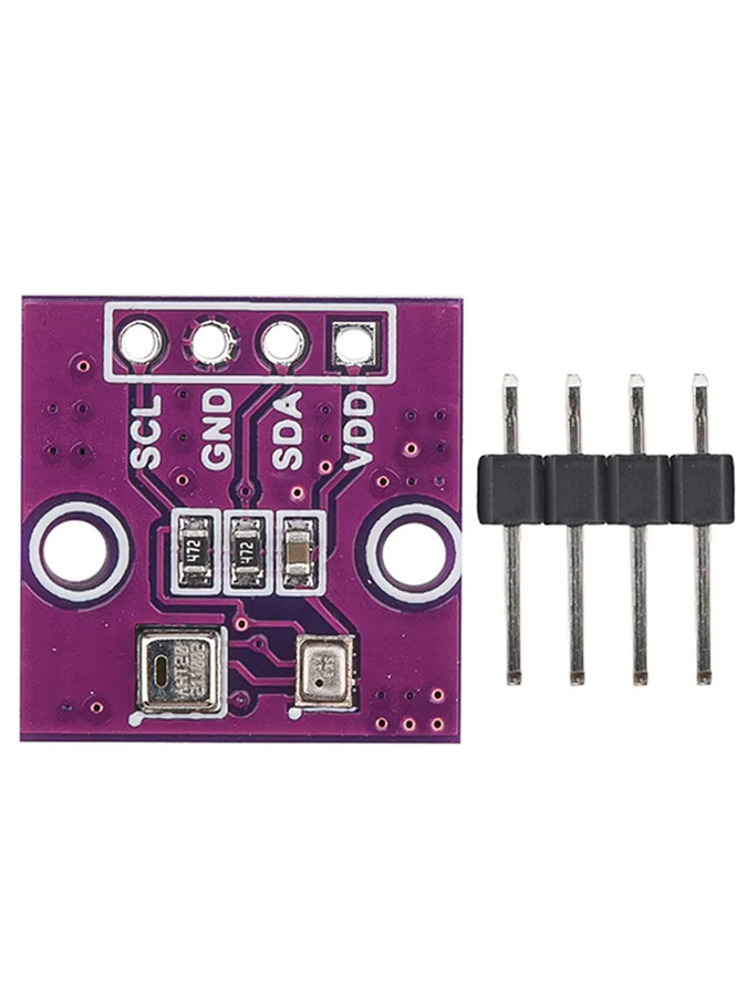 JINHF Hochpräziser Atmosphärendrucksensor AHT20+BMP280 für Arduino zur Messung von Temperatur, Feuchtigkeit und Luftdruck in Lila - Bild 4