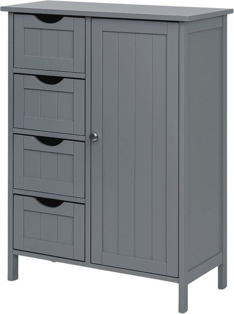 Osoltus Badezimmerschrank Hampton Beistellschrank in Grau, B/T/H: 55 x 30 x 82 cm - Bild 1