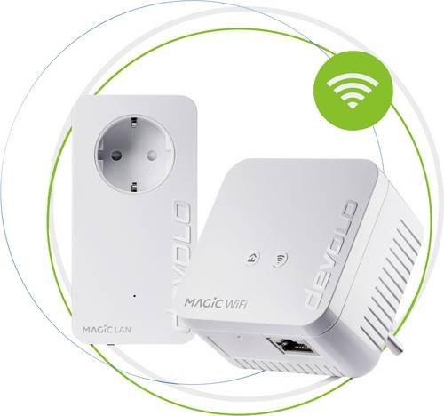 Devolo Magic 1 WiFi Mini Starter Kit Powerline WLAN Network Kit in Weiß - Bild 1
