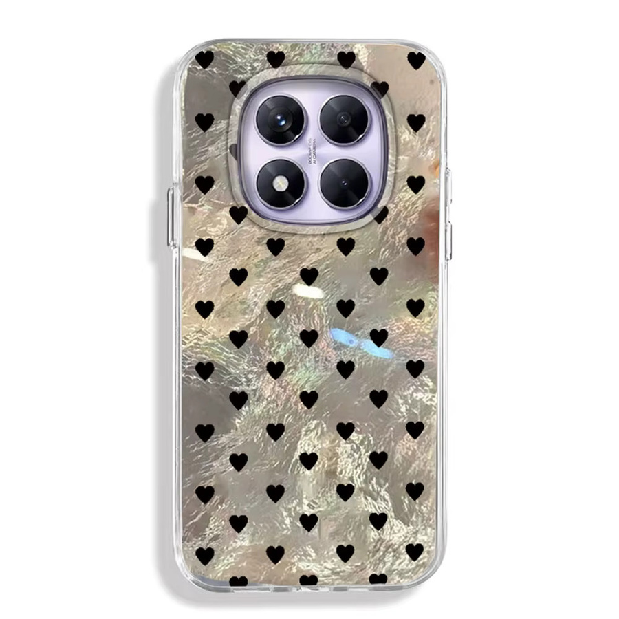 Handyhülle mit Herz-Design für Xiaomi Redmi Note und Redmi Serie in Schwarz und Transparent - Bild 3