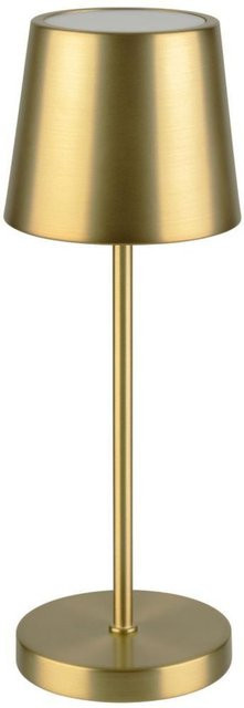 APS Akkutischleuchte MERLE MINI LED in Gold, dimmbar mit Fernbedienung, B/T/H: 9 x 9 x 25 cm - Bild 1