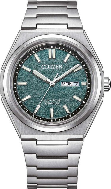 Citizen Armbanduhr, Solar, Titanium, Grün, 40 mm, Herren - Bild 1